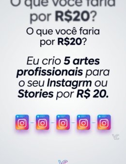 Eu vou criar 5 artes profissionais.