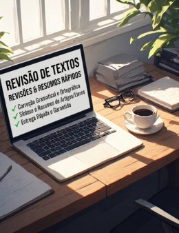 Eu vou revisar ou fazer o resumo do seu texto ou artigo