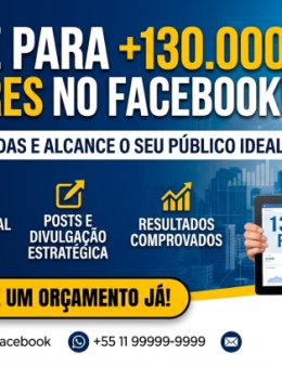 Eu vou anunciar para mais de 130 mil seguidor