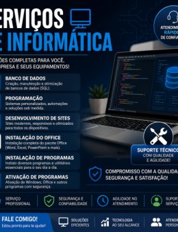 Eu vou Programador e Técnico em Informática