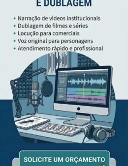 Eu vou fazer narração ou dublagem