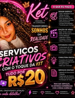 Eu vou 🎨 Kethy | Serviços Criativos