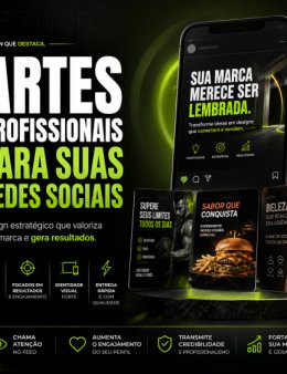 Eu vou fazer artes para sua redes sociais