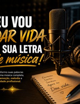 Eu vou da vida a sua letra de música