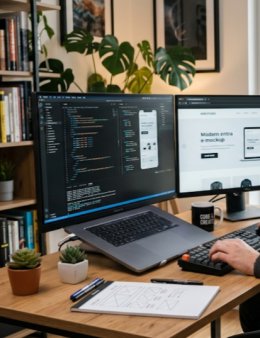 Eu vou desenvolver um site simples para você