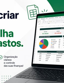 Eu vou criar uma planilha com seus gastos