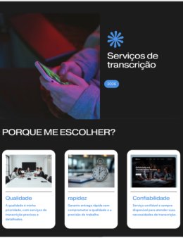 Eu vou transcrever seu áudio ou vídeo