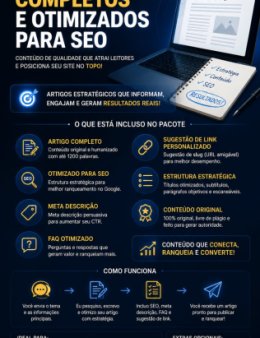 Eu vou escrever artigo otimizado para SEO