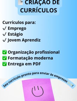 Eu vou criar um currículo profissional