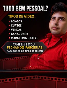 Eu vou Editar seu vídeo profissional