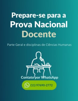 Eu vou lecionar aulas de Ciências Humanas.