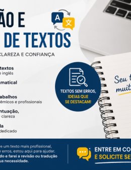 Eu vou traduzir e revisar o seu texto