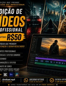 Eu vou Criar uma edição profissional por R$50