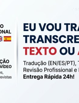Eu vou transcrever e traduzir seu texto ou áudio.