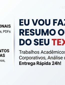 Eu vou Fazer resumo de livros, artigos ou PDF