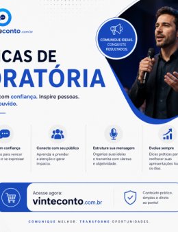 Eu vou te dar dicas de oratória