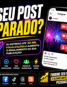 Vou turbinar seu post e aumentar o alcance da sua publicação
