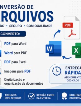 Eu vou converto PDF para word e outros .