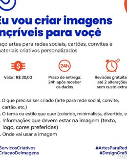 Eu vou criar conteúdos e ideias para você