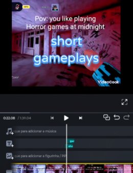 Eu vou editar seus shorts p/suas redessociais