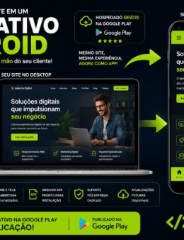 Eu vou converter seu site em aplicativo