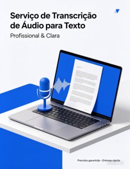 Eu vou transcrever seus áudios para textos