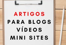 Eu vou Disponibilizar 5 artigos de qualquer nicho