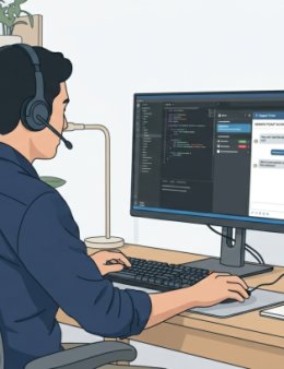 Eu vou prestar suporte técnico para seu PC.