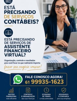 Eu vou organizar o financeiro da sua empresa