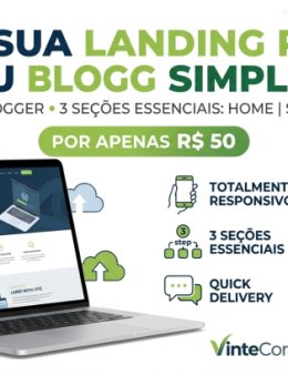Eu vou criar uma Landing Page ou Blog simples