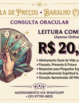 Eu vou fazer leituras de cartas