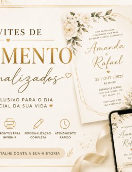 Eu vou criar seu convite de casamento!