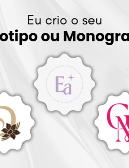 Eu vou CRIAR A SUA LOGO OU MONOGRAMA