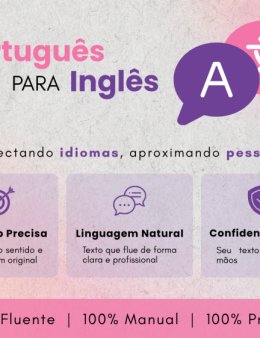 Eu vou TRADUZIR O SEU TEXTO PARA O INGLÊS