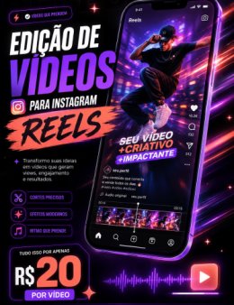 Eu vou editar seus vídeos para o Instagram