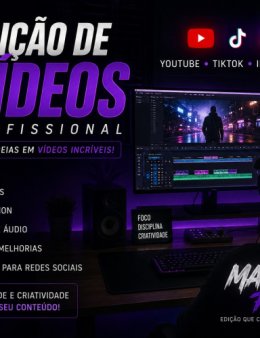 Eu vou Edição de vídeos profissional para vc