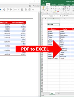 Eu vou fazer a conversão de PDF para Excel urgente em até 3 horas