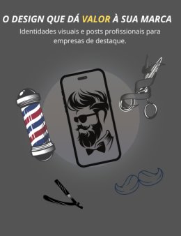 Eu vou criar artes profissionais para negócio