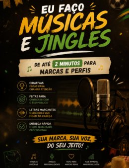 Eu vou criar um jingle ou musica de até 02:00