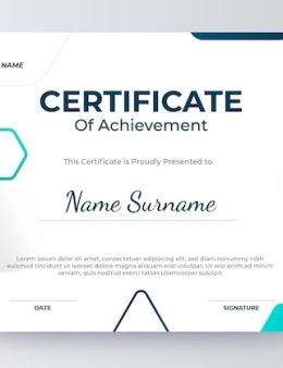 Eu vou elaborar o seu certificado