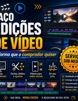 Eu vou Editar videos para yt tiktok e insta