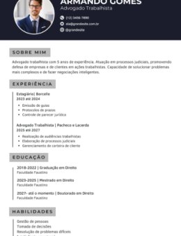 Eu vou fazer seu currículo