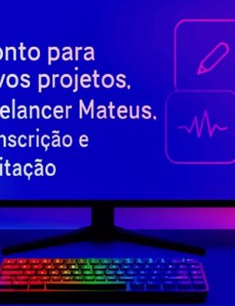 Eu vou fazer a transcrição de áudio e digitaç