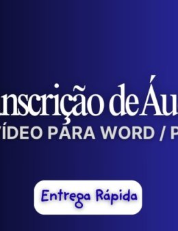 Eu vou transcrever seus áudios e vídeos