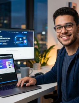 Eu vou criar um site profissional e rápido