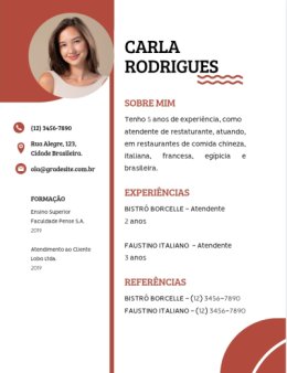Eu vou criar seu currículo profissional