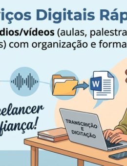 Eu vou transcrever seus áudios, reuniões p