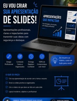Eu vou criar sua apresentação de slides.
