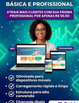Eu vou criar sua página Profissional