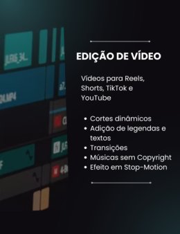 Eu vou editar vídeos personalizados para você